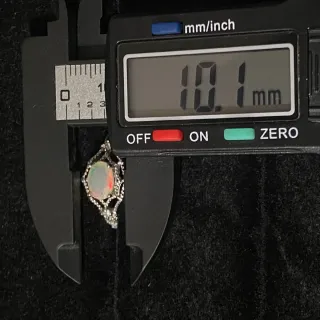 Anillo Plata Ópalo Natural Multicolor