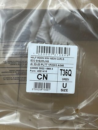 Borsa Pinko verde con paillettes