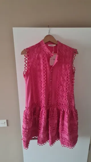 Vestido rosa talla L