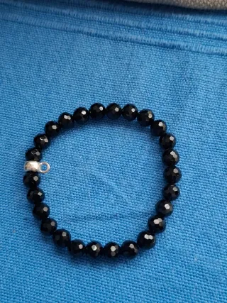 Pulsera Thomas Sabo piedras negras y plata