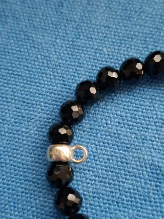 Pulsera Thomas Sabo piedras negras y plata