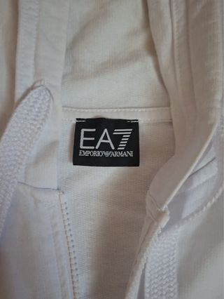 Felpa EA7 Emporio Armani Bianca L
