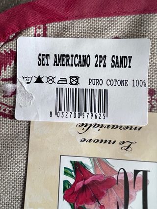 Set Americano 2 Pz Cuori