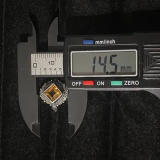 Anillo Plata 925 Citrino Natural