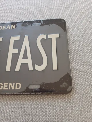 Matrícula James Dean Live Fast