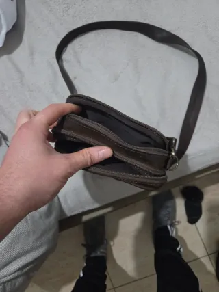 Bolso bandolera hombre marrón