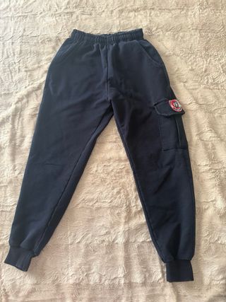 9-10 años Pantalones deportivos grises azul marino