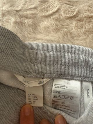 9-10 años Pantalones deportivos grises azul marino