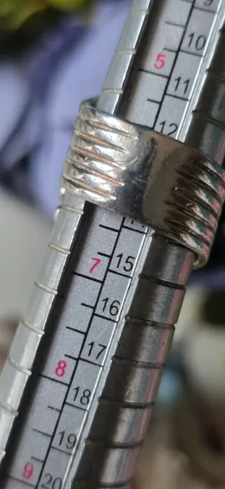 Anillo Plata Estilo Años 80