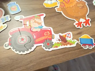 6 Puzzles HABA Mi Granja + Figura