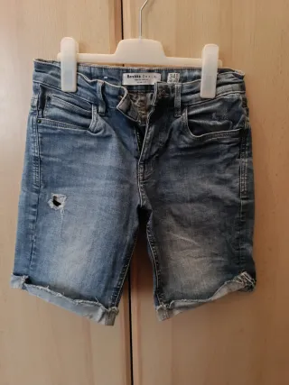 Pantalones cortos vaqueros Bershka desgastados