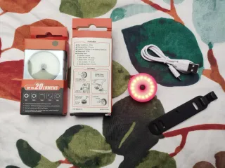 2 Luces Traseras LED Bici USB