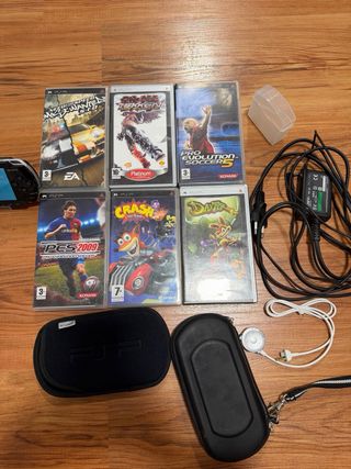 Consola Sony PSP Negra + juegos, pelis y acce
