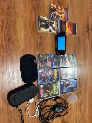 Consola Sony PSP Negra + juegos, pelis y acce