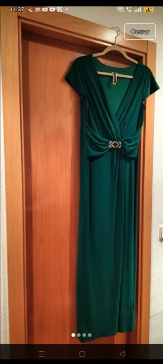 Vestido fiesta Julián Taylor verde