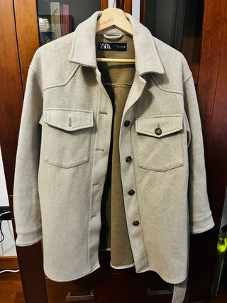 Sobrecamisa Zara Beige