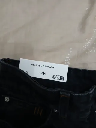 Pantalones vaqueros hombre negros/grises Talla M