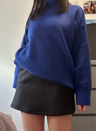 Falda mini negra Mango Talla S