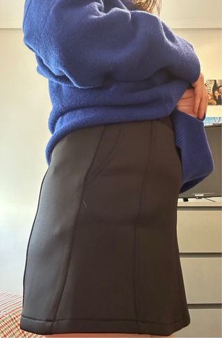 Falda mini negra Mango Talla S