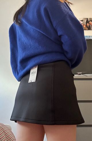 Falda mini negra Mango Talla S