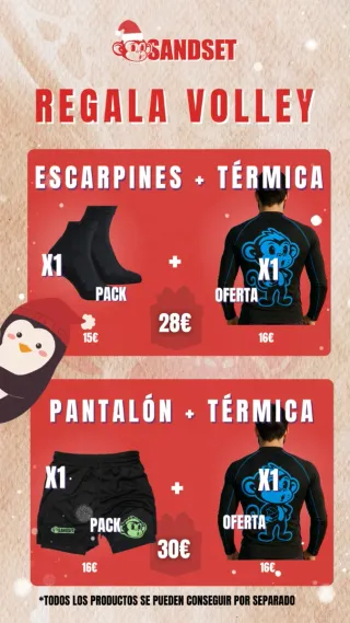 Pack Voley Playa: Escarpines + Térmica o pantalón