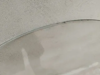 Cristal redondo para mesa