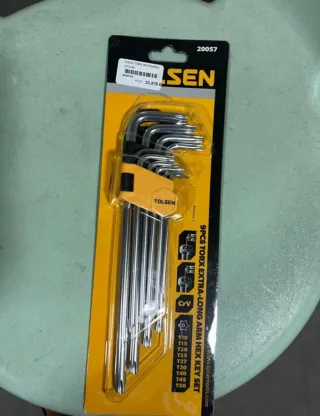 Juego 9 Llaves Torx Extra-Largo Tolsen