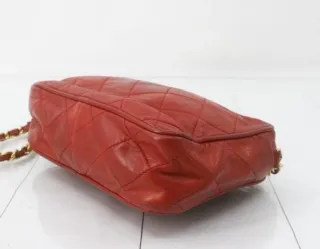 Bolso Chanel Vintage Rojo con Borla