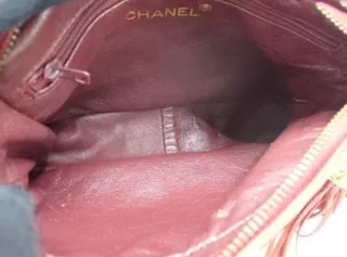 Bolso Chanel Vintage Rojo con Borla