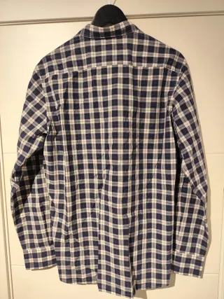 Camisa Massimo Dutti Cuadros Azul Talla L
