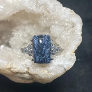 Anillo Plata Pietersite natural