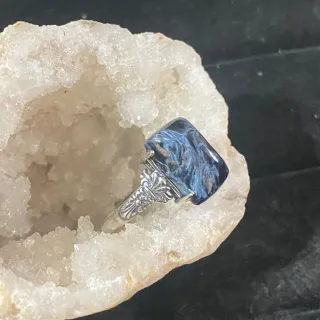 Anillo Plata Pietersite natural