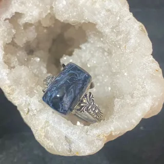 Anillo Plata Pietersite natural