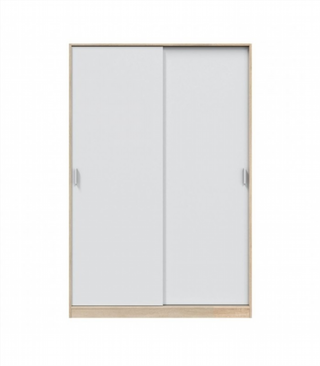 Armario 120x200x50cm Puertas Correderas. Blanco y