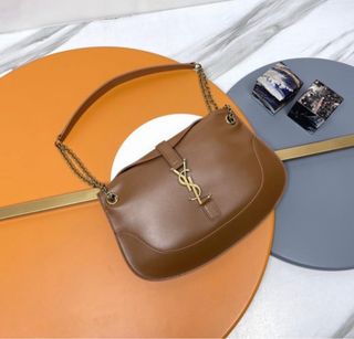 Bolso Saint Laurent Marrón Piel