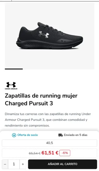 Zapatillas Under Armour Negras