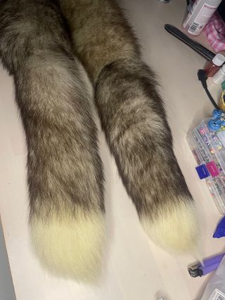 Bufanda pelo vintage años 80