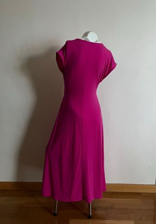 Vestido nudo en cintura falda evasé nuevo