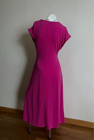 Vestido nudo en cintura falda evasé nuevo