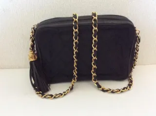 Bolso Chanel Vintage Negro con Borla