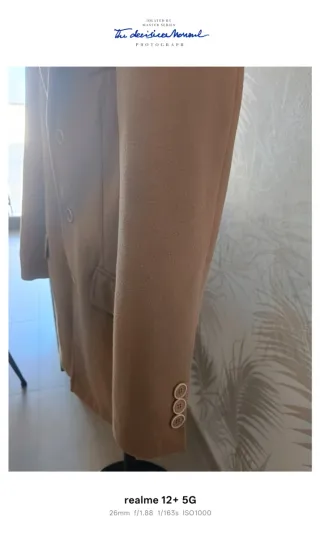 Cappotto sartoriale color cammello- stile blazer