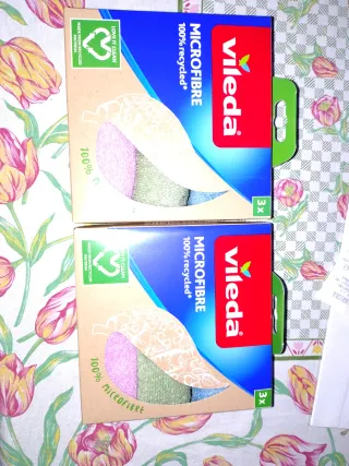 2 confezioni Vileda Microfibra 3x Panni Pulizia