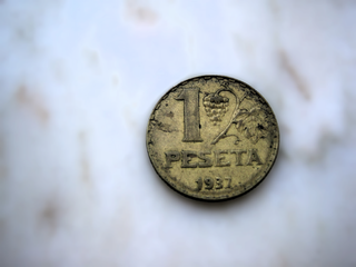 Moneda 1 Peseta 1937 II República Española