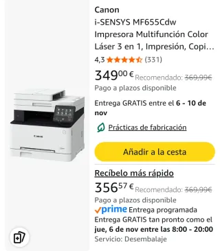 Stampante Canon i-SENSYS MF643Cdw