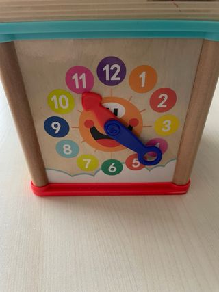 Cubo di abilità motorie in legno per bambini