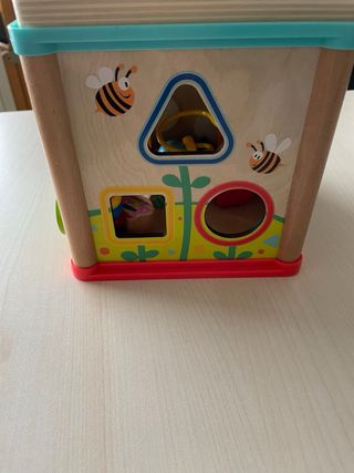 Cubo di abilità motorie in legno per bambini