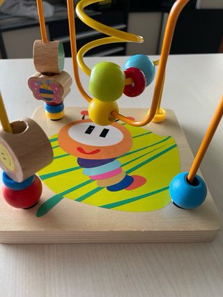 Cubo di abilità motorie in legno per bambini
