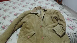 Abrigo de pana hombre talla 42 beige
