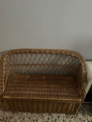 Juego de  4 mesitas de noche de bambú ,4cabecero