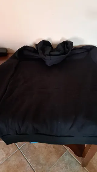 Felpa Nike Air con zip nera